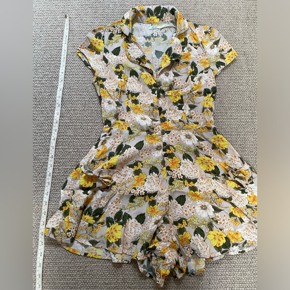 Kimchi blue yellow floral romper